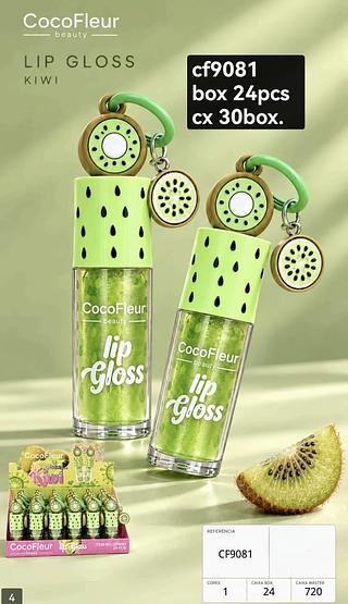 cocofleur lip gloss kiwi box 24 pç