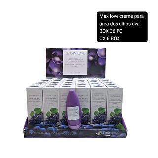 Creme Para Área dos Olhos de uva Max Love com 36un de 60g MAX LOVE