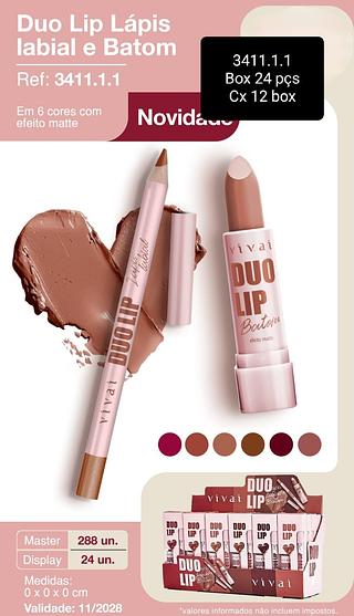 VIVAI LIP GLOSS+ LAPIS BOX 24 PÇ