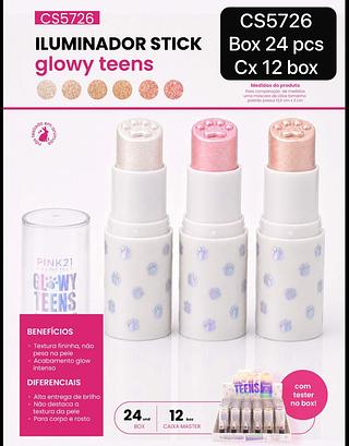 pink21 iluminador em batao box 24 pç