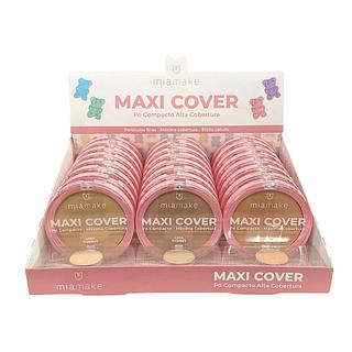 Pó Compacto Maxi Cover Gummy Médio Vanilla C/24 Unid - Mia Make (441)