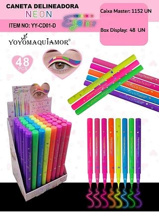 yoyo caneta delienadora box 48 p;