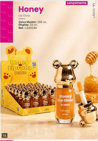 lip gloss honeu box 24 pc