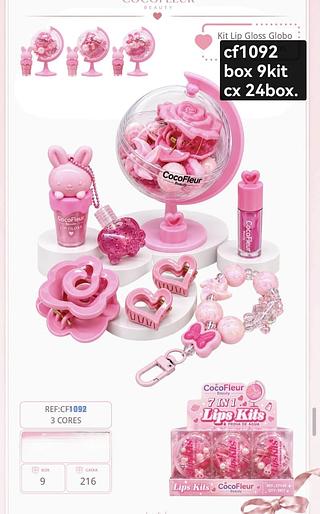 cocofleur kit gloss box 9 pç