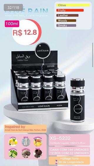 Love rain perfume box 12 pçs