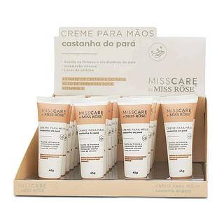Creme Para as Mãos de Castanha do Pará Miss Rôse 24un