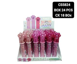 Pink 21 Lip Gloss box 24 pçs