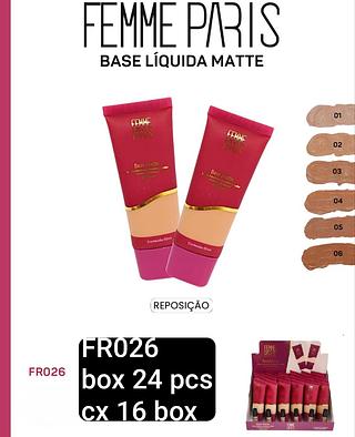 FEMME PARIS BASE LIQUIDA BOX24PÇ