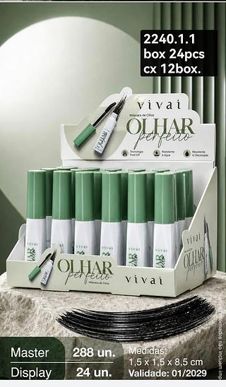 vivai mascara de cilios box 24 pç
