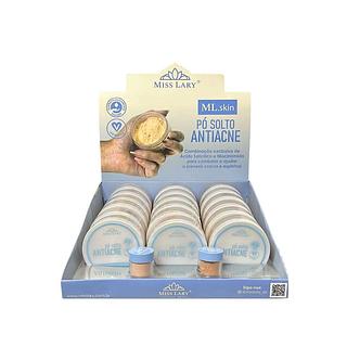 Pó Solto Antiacne Médio C/18 Unid - Miss Lary (VB309-M)