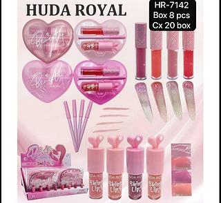 Huda Royal Kit Lip Gloss box 8 pçs