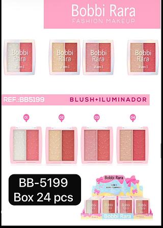 Bobbi Rara 2 IN 1 Blush e Iluminador box 24 pçs