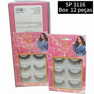 Sabrina sato cilios 3 pares box 12 pç