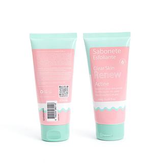 Sabonete Facial Esfoliante Actine Renovação Celular Clear Skin Renew Febella