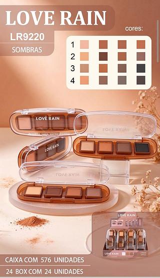 love rain paleta de sobrancelha box 24 pç