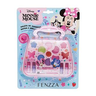 Paleta de Sombras Batom e Brilho Infantil Disney Minnie Fenzza Mod.009