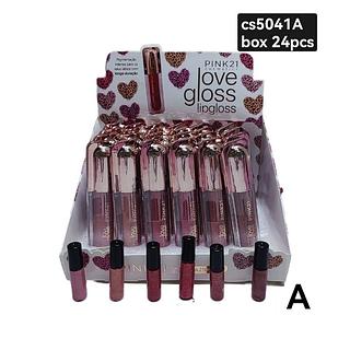 pink 21 love lip gloss box/24