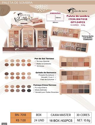 Beijo de neve paleta de sombras box 24 pçs