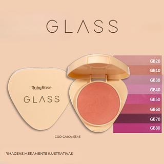 Blush Compacto Textura Aveludada GLASS BY RUBY ROSE