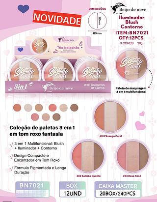 Beijo de neve trio fácil box 12 pc