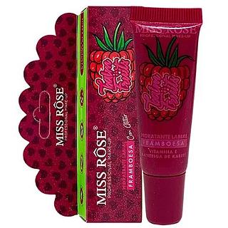 Hidratante Labial com Glitter Framboesa Balm Fruits Miss Rôse MR054/B