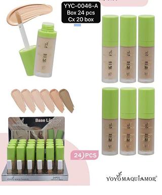 Yoyo Maquiamor Base Liquida box 24 pçs
