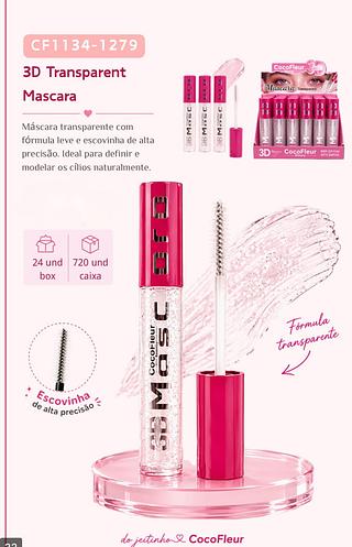 Cocofleur mascara de cílios incolor box 24 pçs