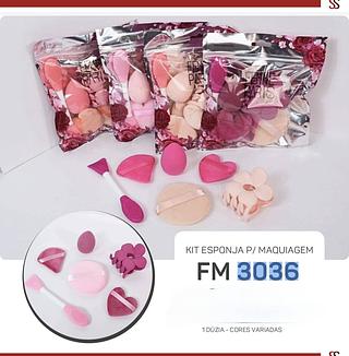 SABRINNA SATO KIT ESPONJA BOX 12 PÇ