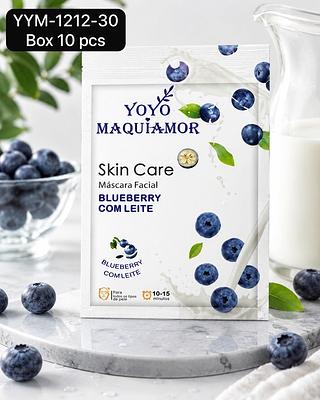 Yoyo Maquiamor Mascara Facial Blueberry box 10 pçs