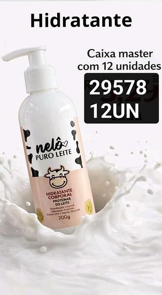 nelo hidratante puro leite box 12 pç