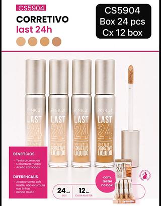 pink21 corretivo liquido box 24 pç