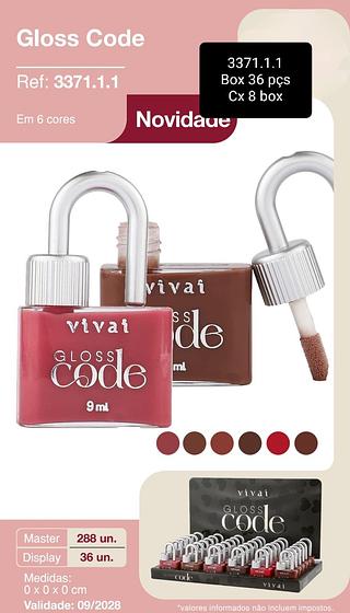 VIVAI LIP GLOSS BOX 36 PÇ