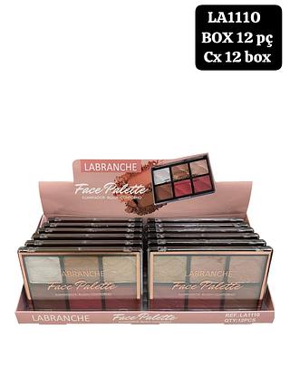 Labranche Paleta blush - iluminador - contorno box 12 pç