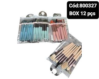 kit pincel bolsa box 12 pç