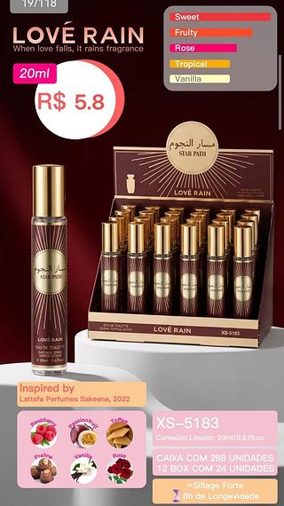 Love rain perfume box 24 pçs