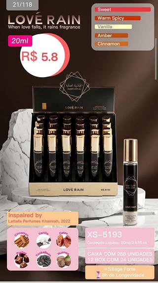 Love rain perfume box 24 pçs