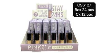 Pink21 Corretivo Liquido box 24 pçs