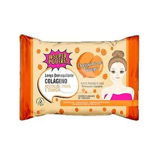 Lenço Demaquilante Colágeno Cheirinho de Pêssego Super Poderes