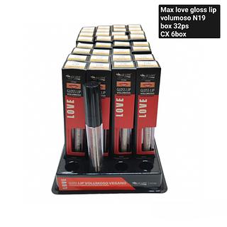 Max Love Batom Gloss lip volumoso n19 BOX 32PÇS