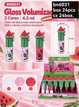 beijo de neve lip gloss box 24 pç