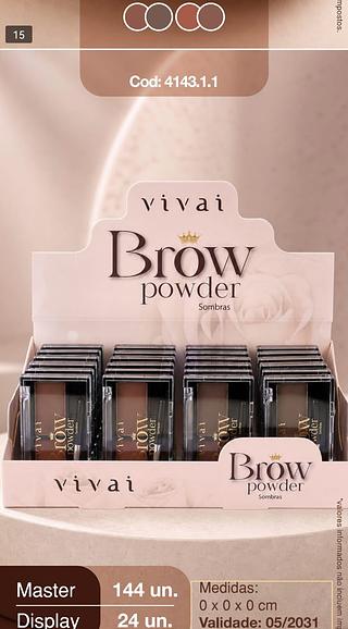 Vivai paleta de sobrancelhas Box 24 pçs