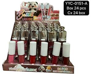Yoyo Maquiamor Batom Liquido Matte box 24 pçs