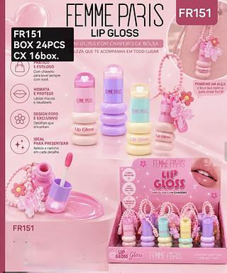 Femme paris Lip gloss box 24 pçs