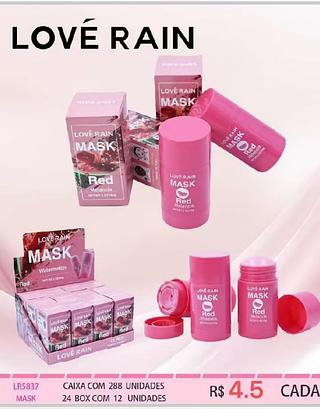 Love rain mask red box 12 pçs