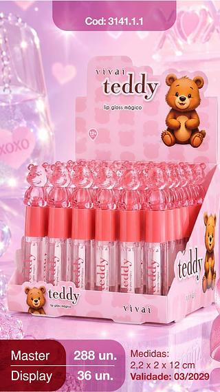vivai lip´gloss teddy box 36 pç