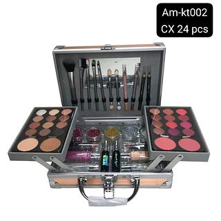 amor e anjo maleta com maquiagem box 24 pç