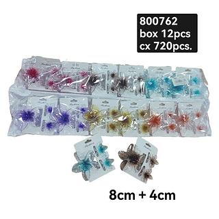 Presilha de Cabelo Flor box 12 pçs