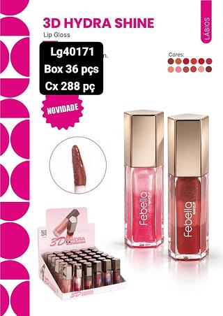 febella lip gloss box 36 pç