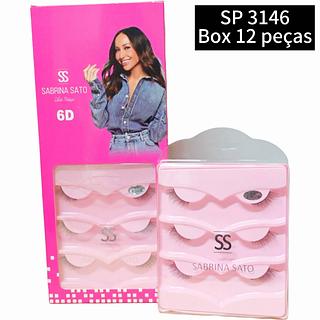 Sabrina sato cilios 3 pares box 12 pç