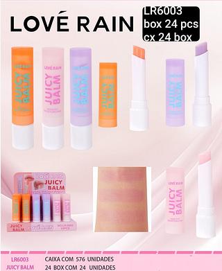 love rain juicy balm box 24 pç
